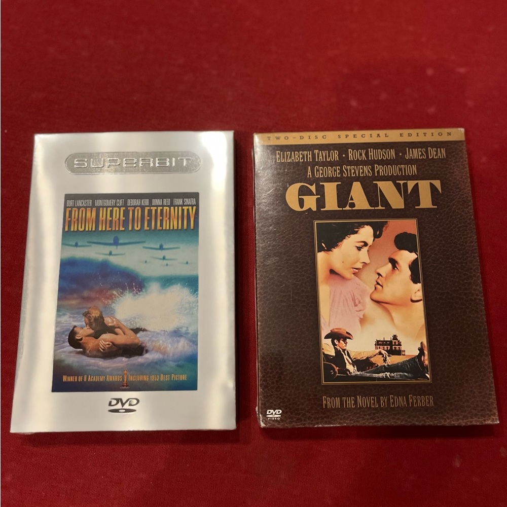 Superbit 'From Here to Eternity' and 'Giant' DVD Set(new sealed)